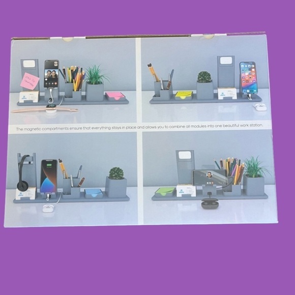 Modular Desktop Organizer
Built-in Dual AC Outlets Dual USB Cell Stand Desk Lamp - Picture 9 of 9